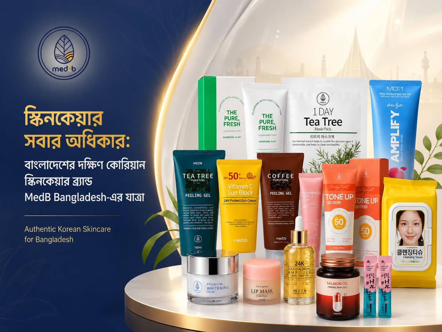 স্কিনকেয়ার সবার অধিকার: বাংলাদেশের দক্ষিণ কোরিয়ান স্কিনকেয়ার ব্র্যান্ড MedB Bangladesh-এর যাত্রা